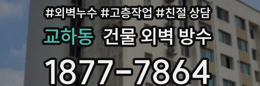 교하동 건물 외벽 방수
