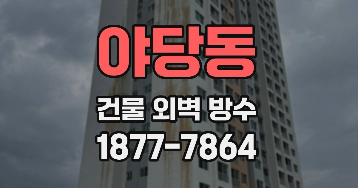 야당동 건물 외벽 방수