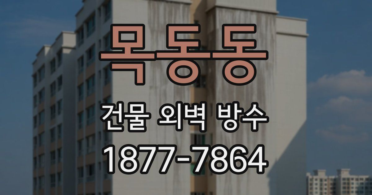 목동동 건물 외벽 방수
