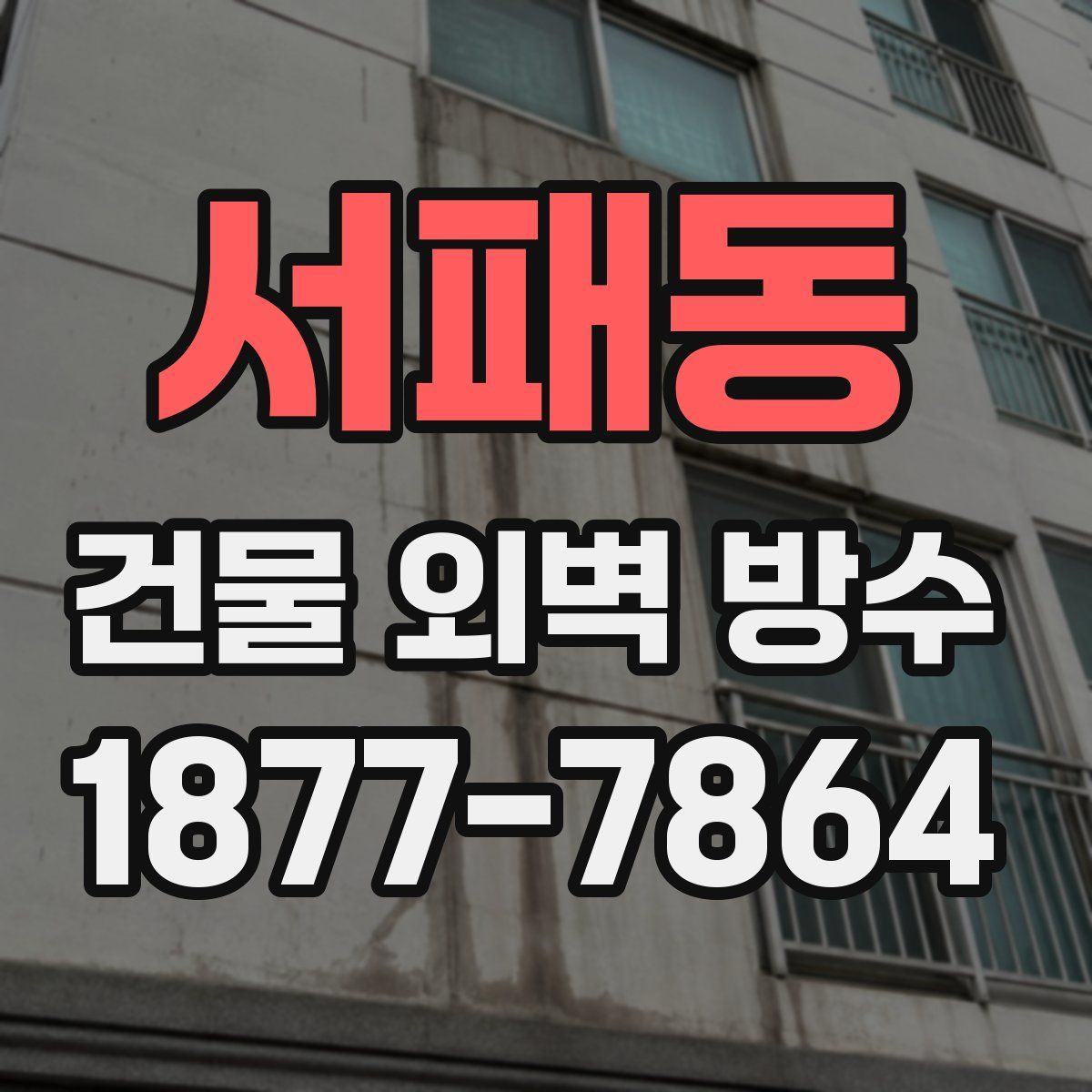 서패동 건물 외벽 방수