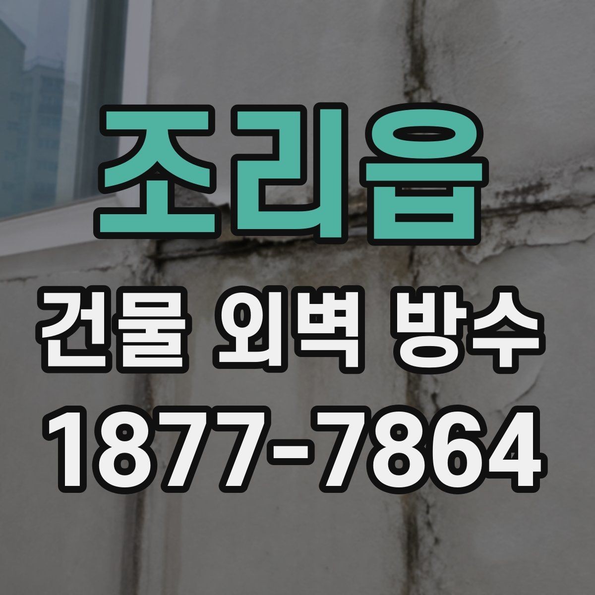 조리읍 건물 외벽 방수 자주 생기는 문제와 해결 방향