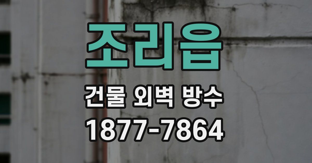 조리읍 건물 외벽 방수