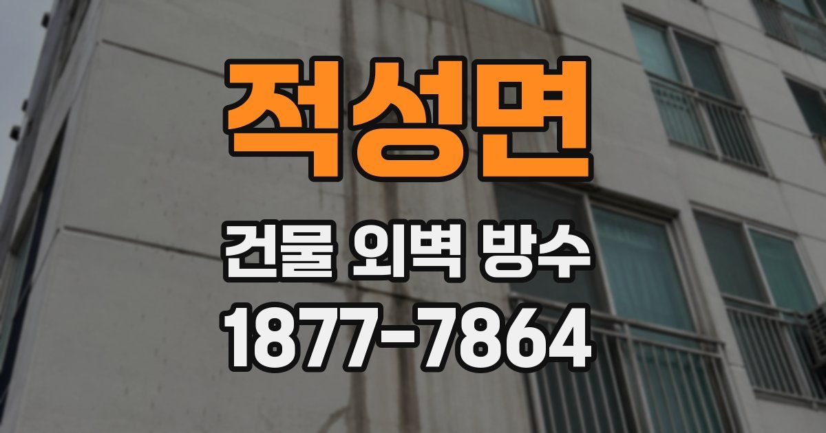 적성면 건물 외벽 방수