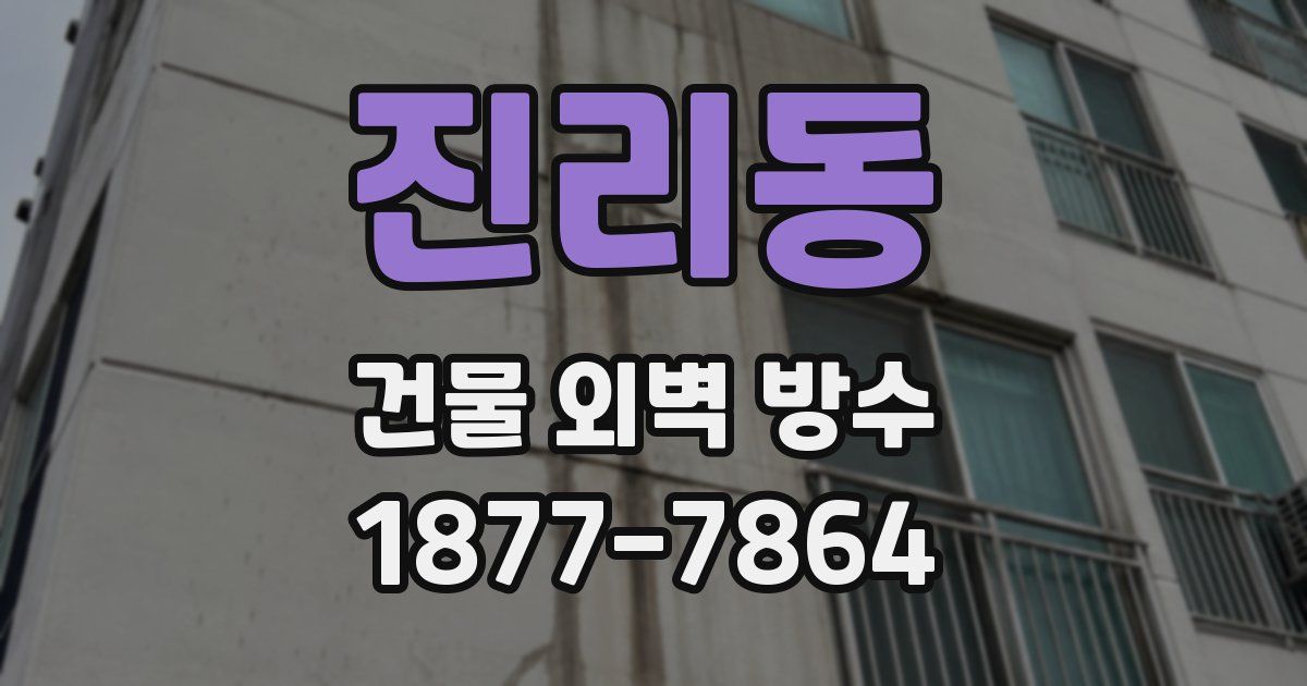진리동 건물 외벽 방수