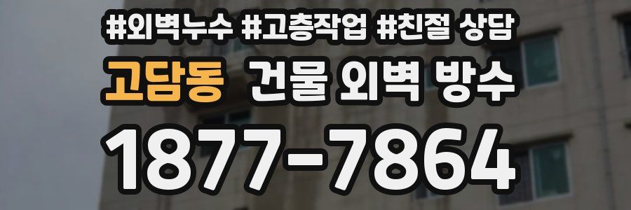 고담동 건물 외벽 방수