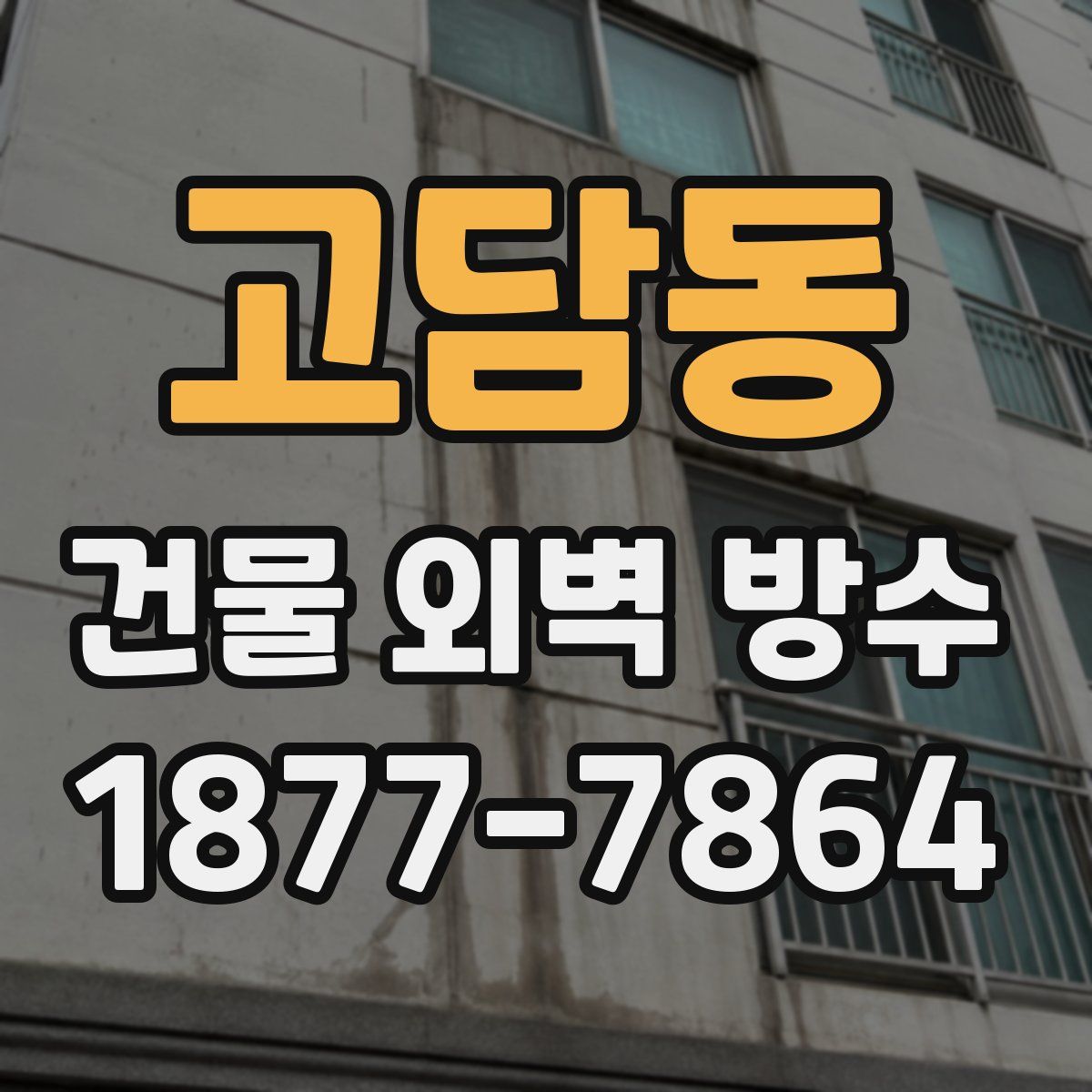 고담동 건물 외벽 방수