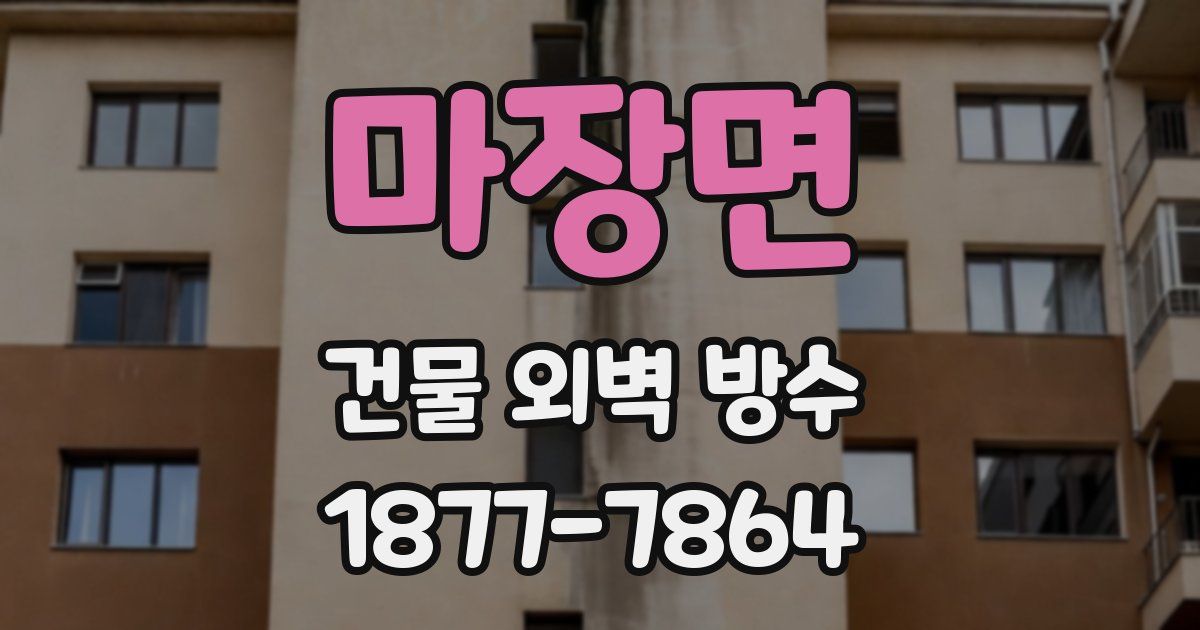 마장면 건물 외벽 방수