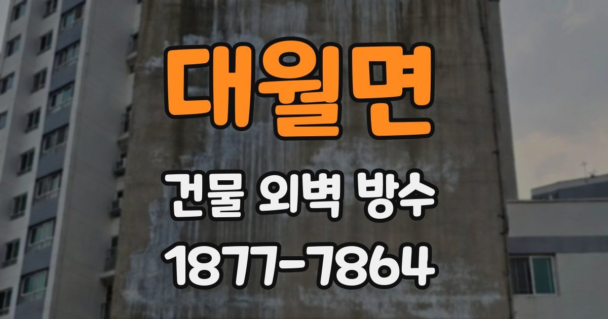 대월면 건물 외벽 방수