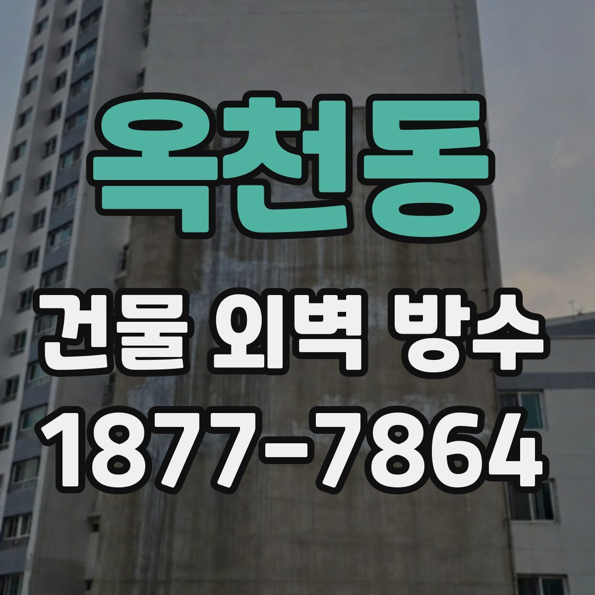 옥천동 건물 외벽 방수