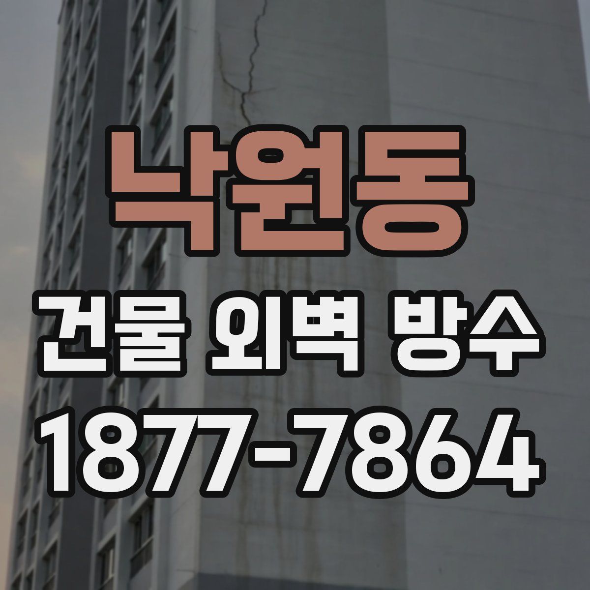 낙원동 건물 외벽 방수