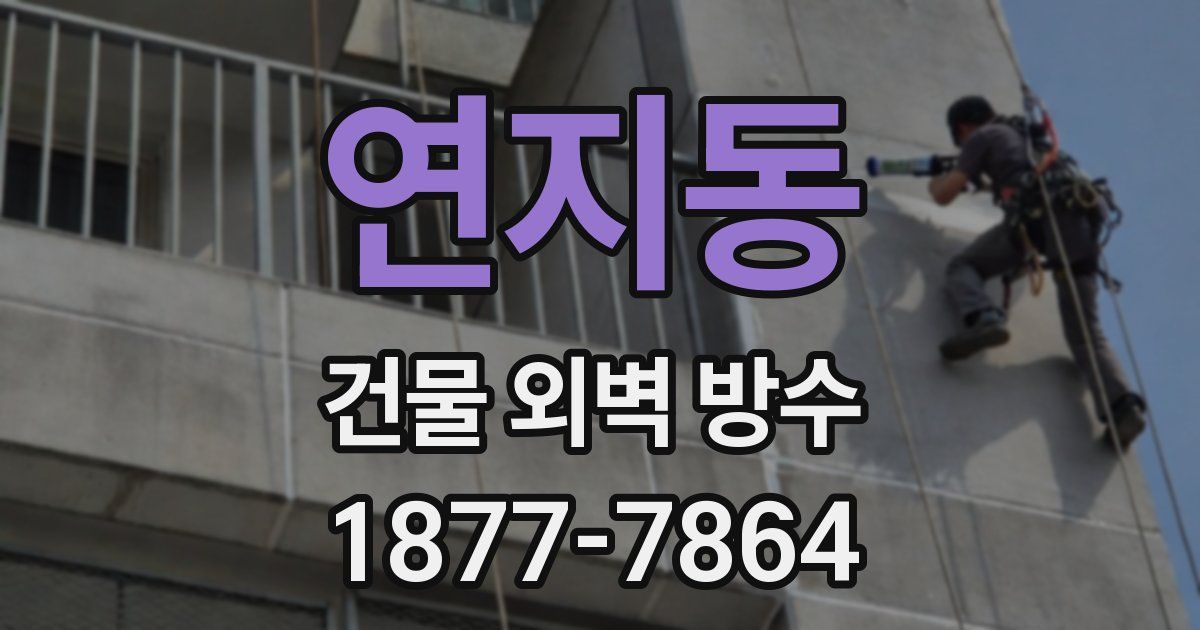 연지동 건물 외벽 방수