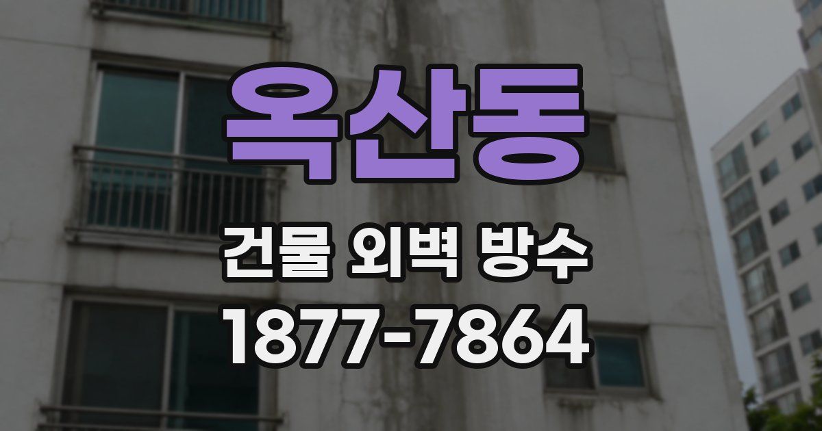 옥산동 건물 외벽 방수