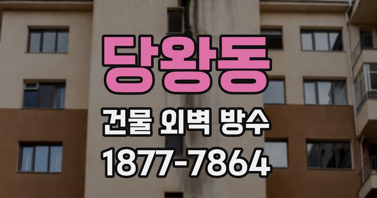 당왕동 건물 외벽 방수