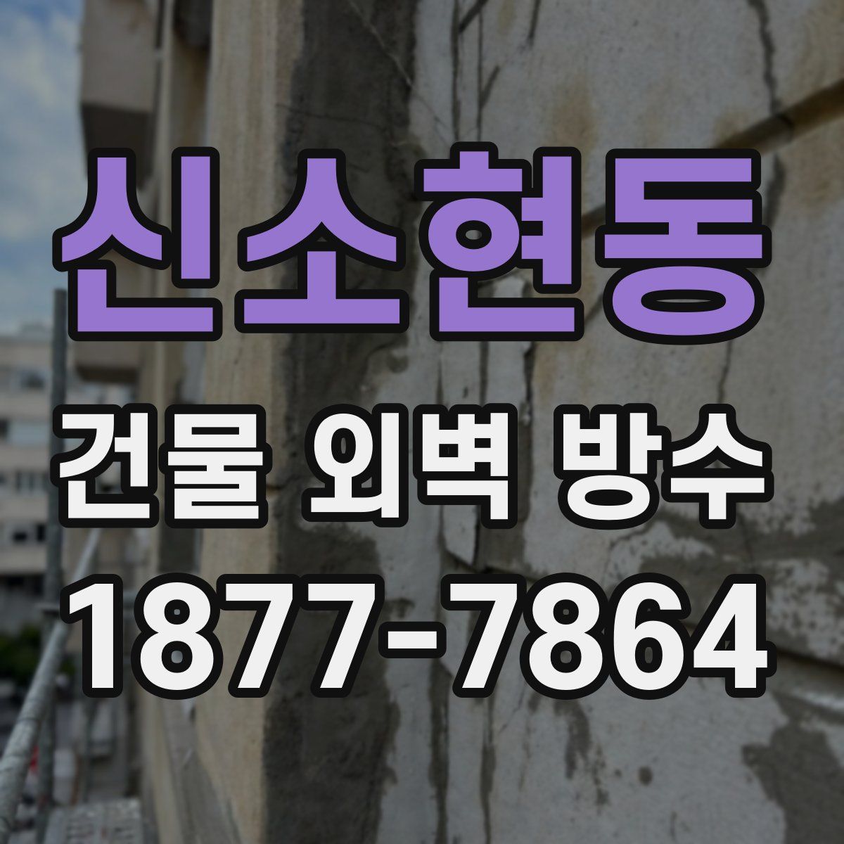 신소현동 건물 외벽 방수