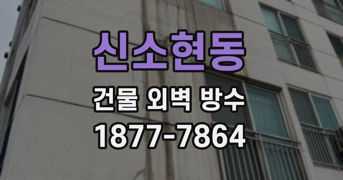 신소현동 건물 외벽 방수
