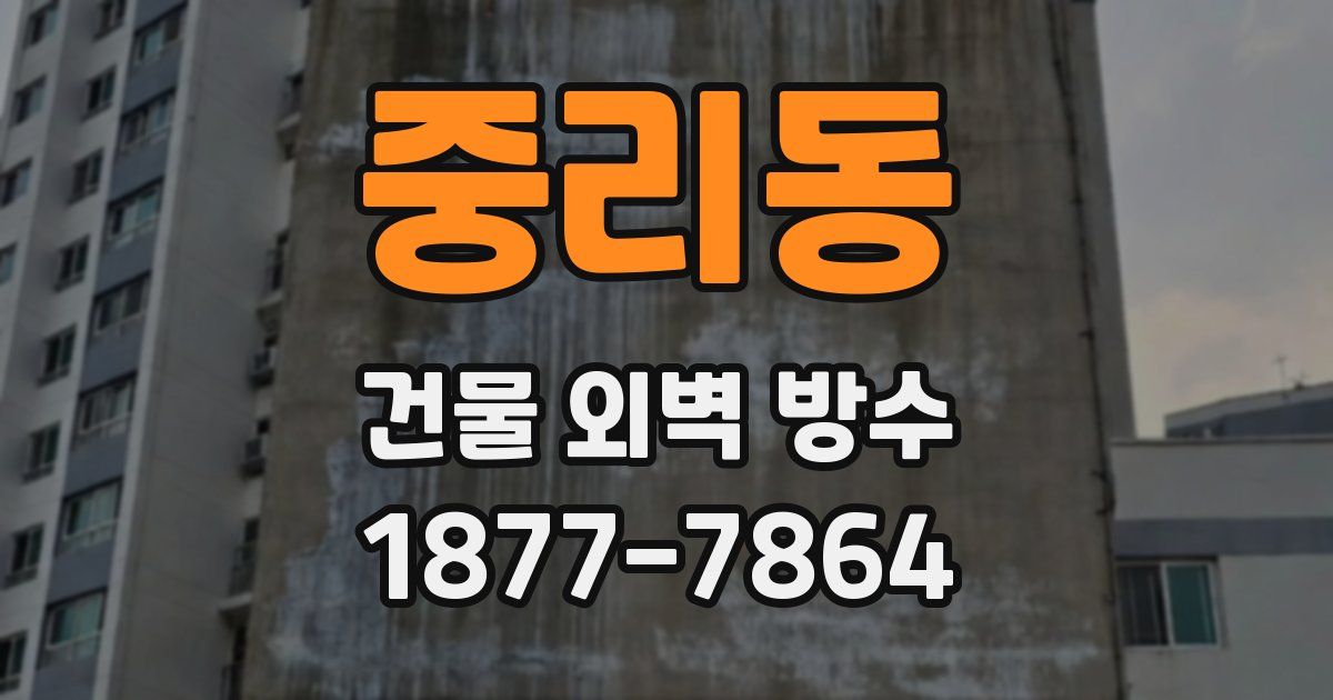 중리동 건물 외벽 방수