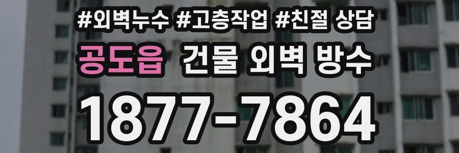 공도읍 건물 외벽 방수