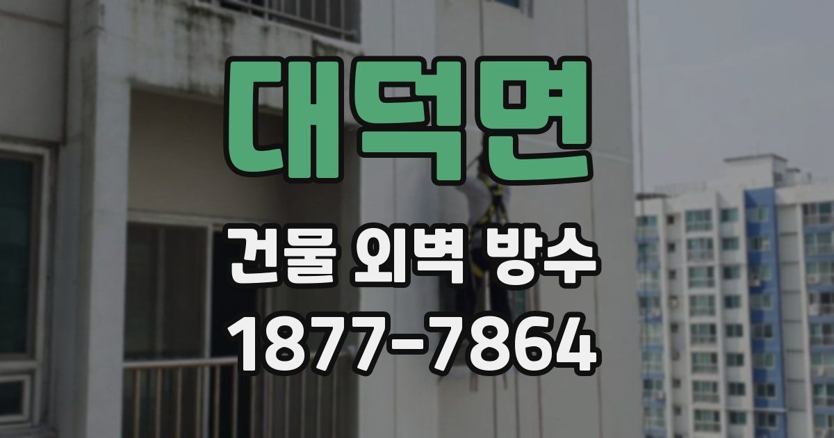 대덕면 건물 외벽 방수