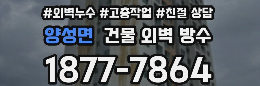 양성면 건물 외벽 방수