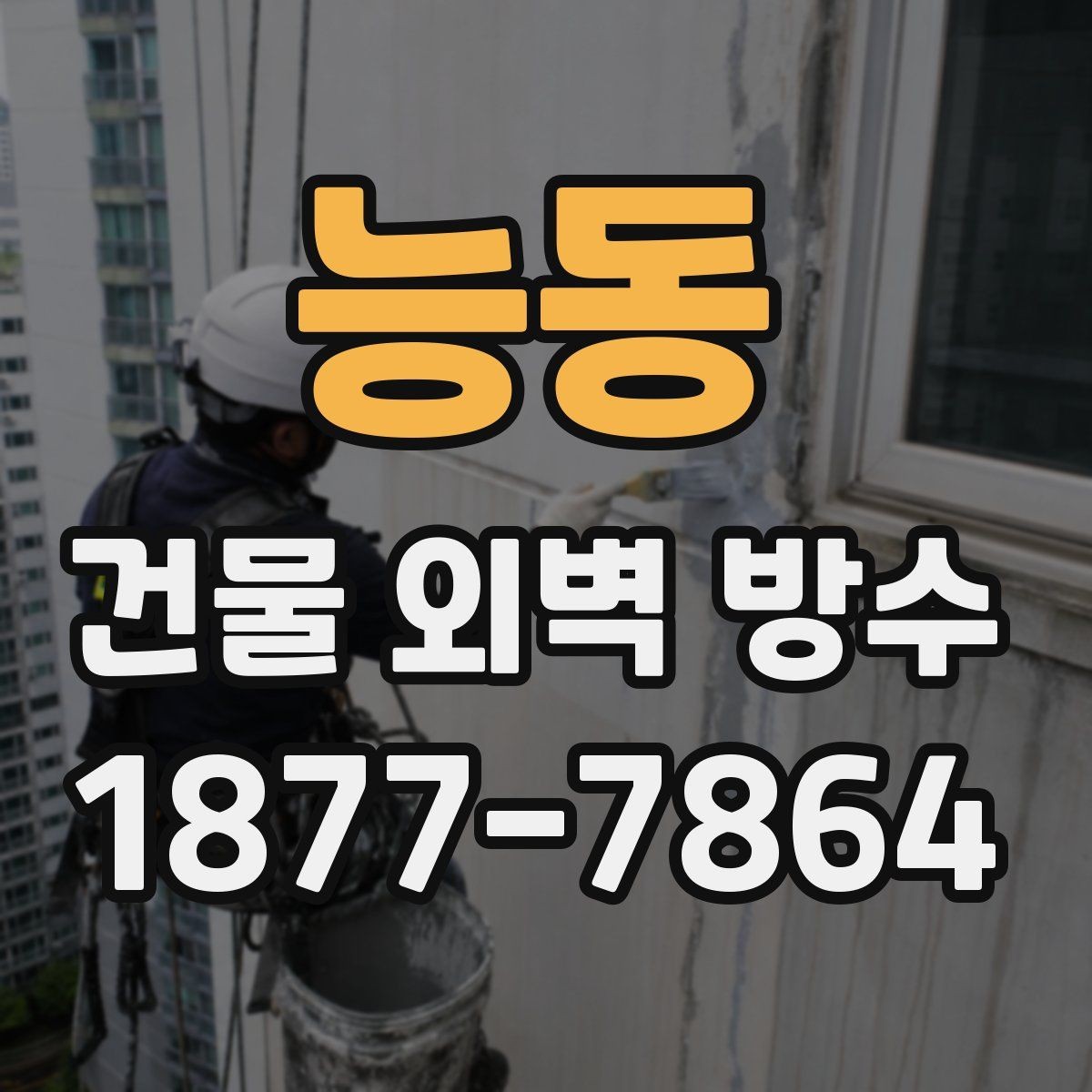 능동 건물 외벽 방수 공사 범위를 정할 때의 기준