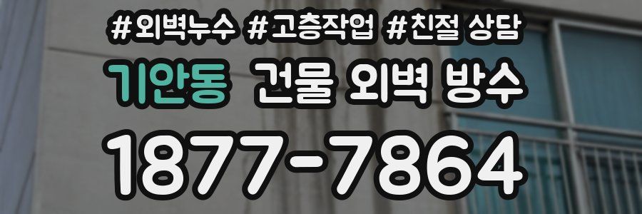 기안동 건물 외벽 방수