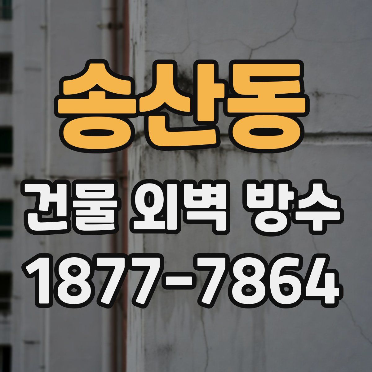 송산동 건물 외벽 방수