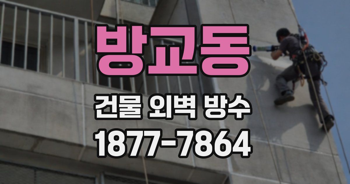 방교동 건물 외벽 방수