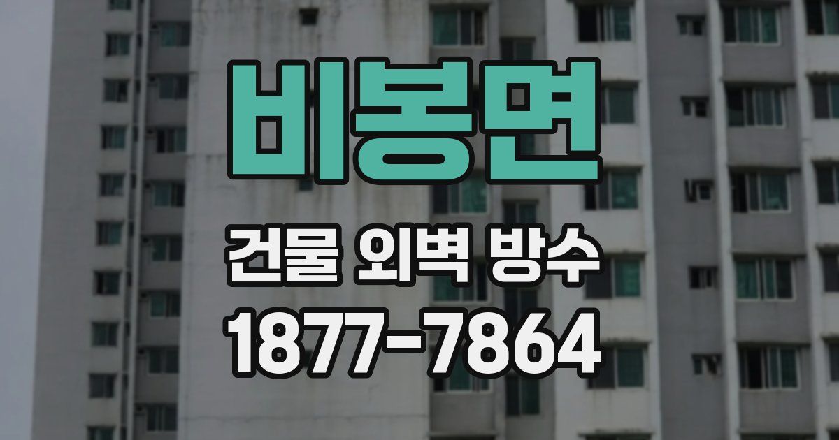 비봉면 건물 외벽 방수