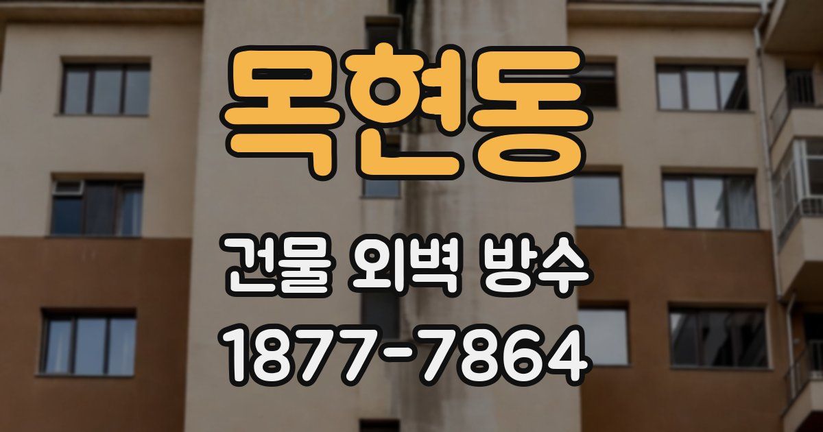 목현동 건물 외벽 방수