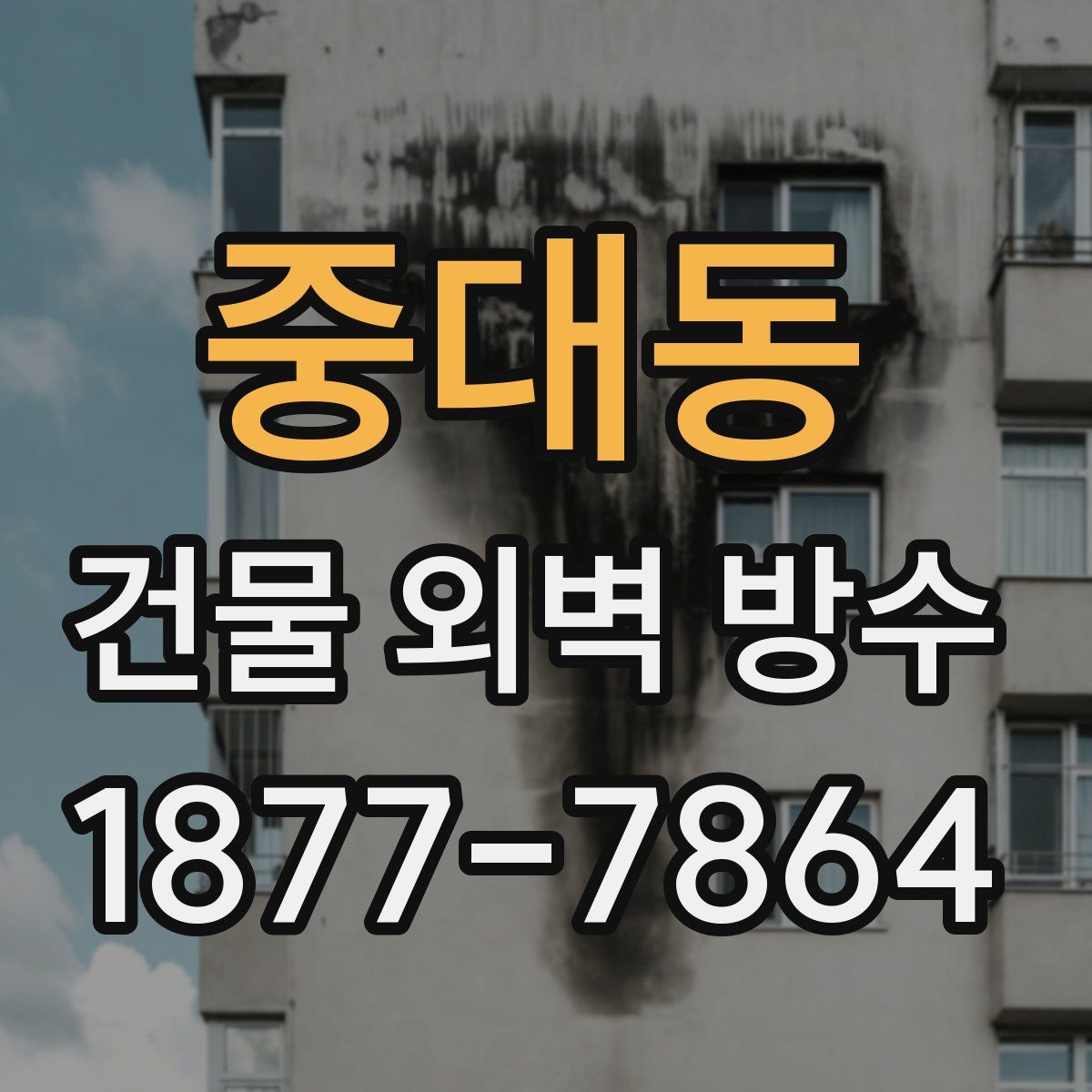 중대동 건물 외벽 방수