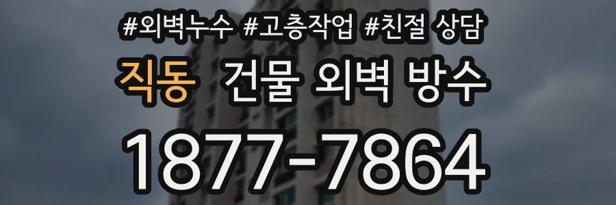 직동 건물 외벽 방수
