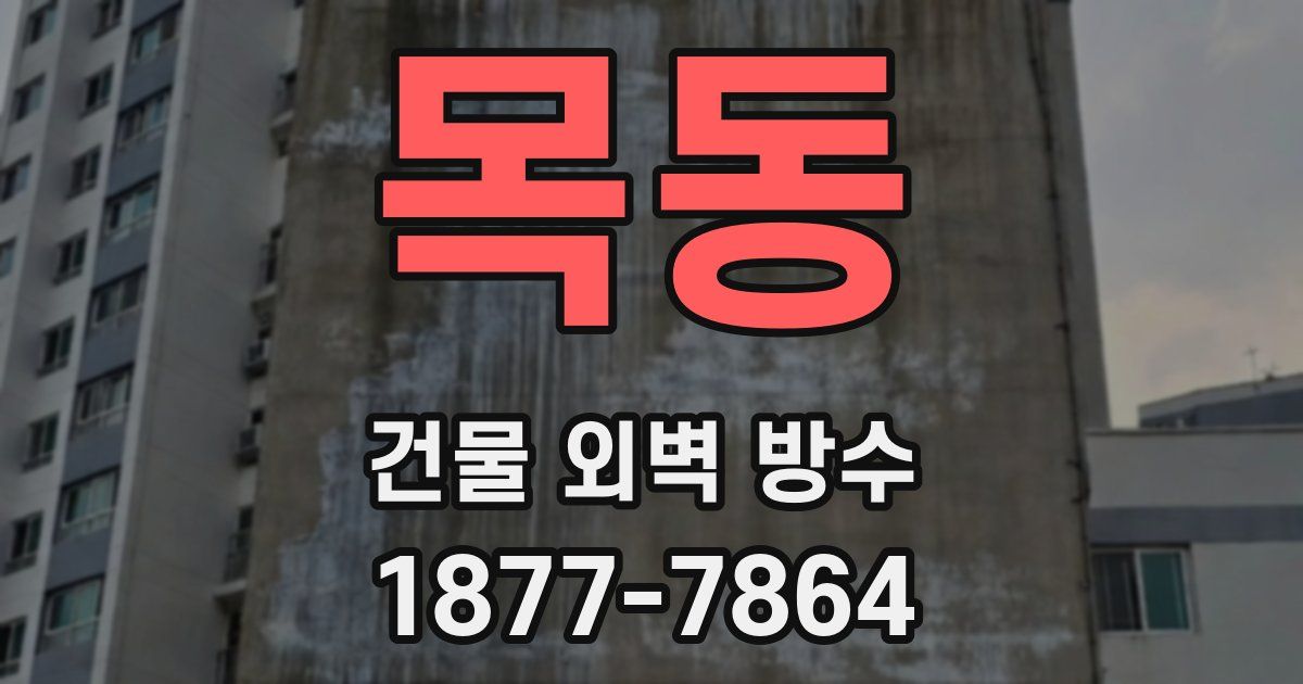 목동 건물 외벽 방수