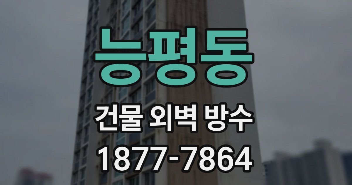 능평동 건물 외벽 방수