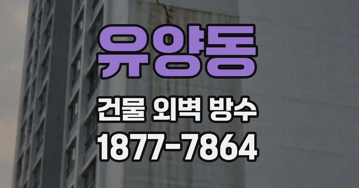 유양동 건물 외벽 방수