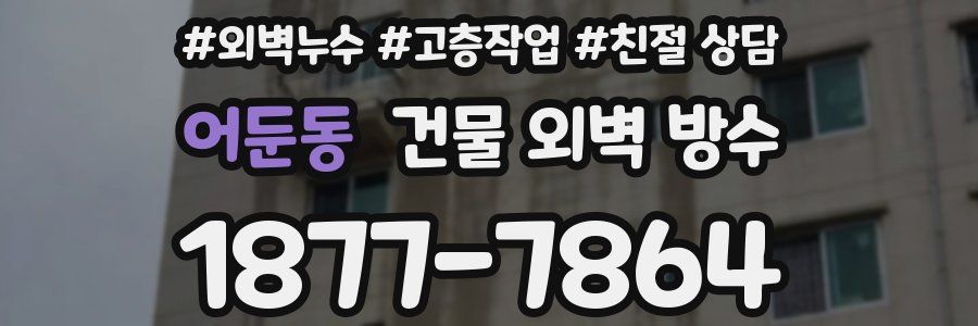 어둔동 건물 외벽 방수