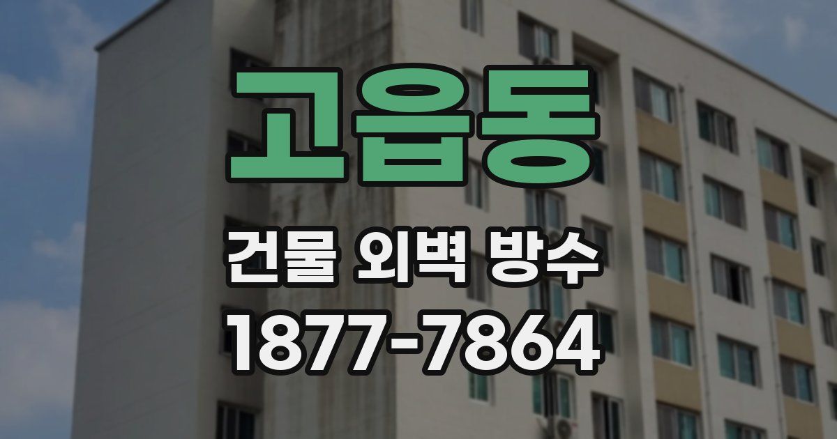 고읍동 건물 외벽 방수