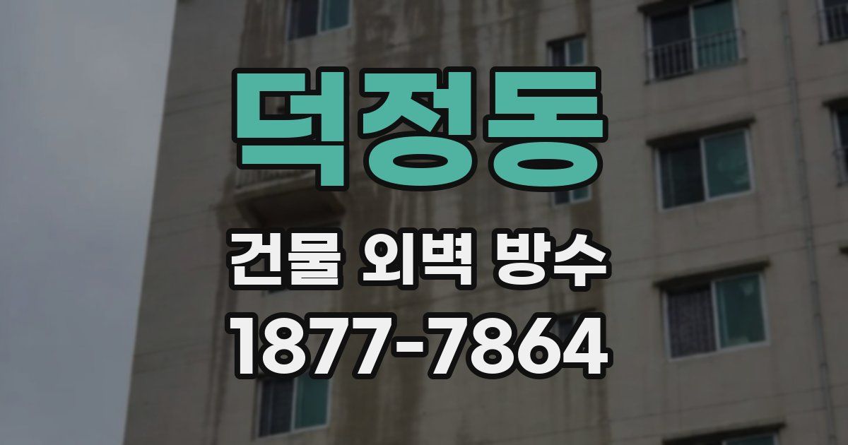 덕정동 건물 외벽 방수