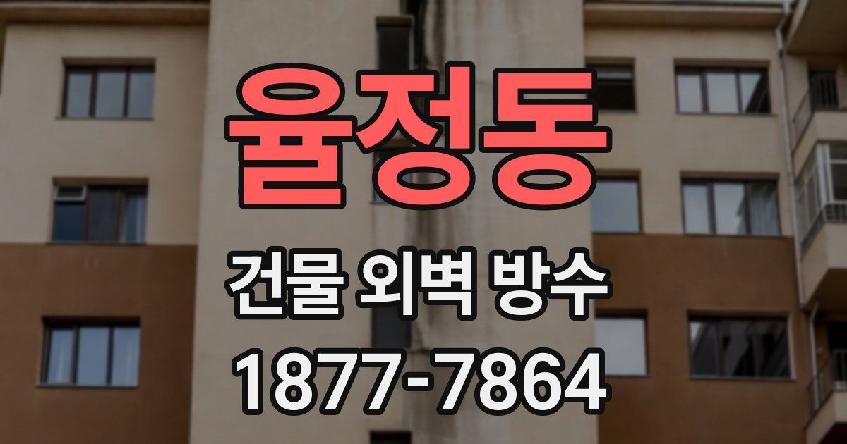 율정동 건물 외벽 방수
