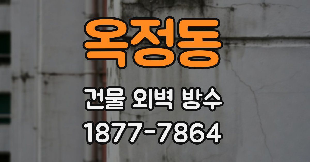 옥정동 건물 외벽 방수