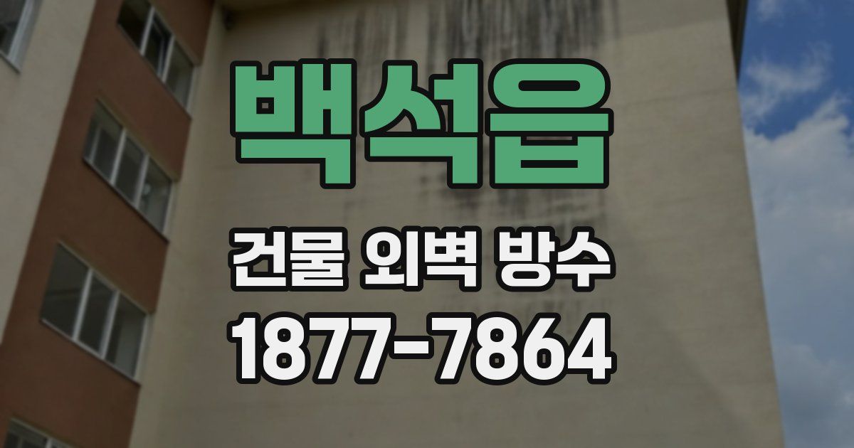 백석읍 건물 외벽 방수
