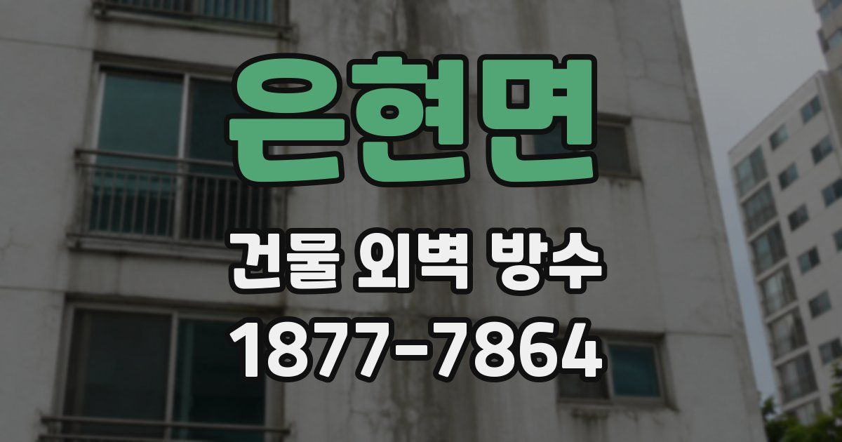 은현면 건물 외벽 방수