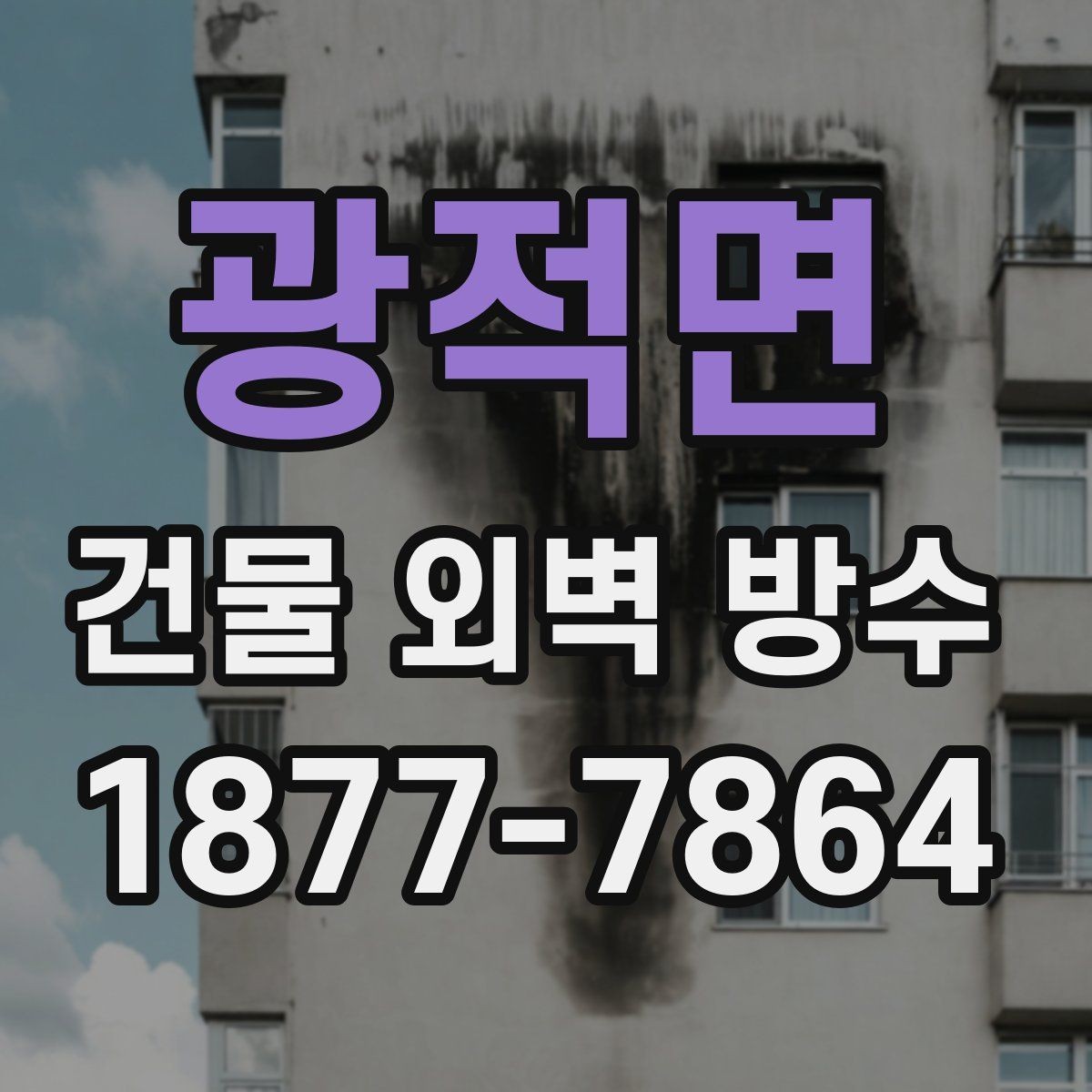 광적면 건물 외벽 방수 재시공이 필요한 신호