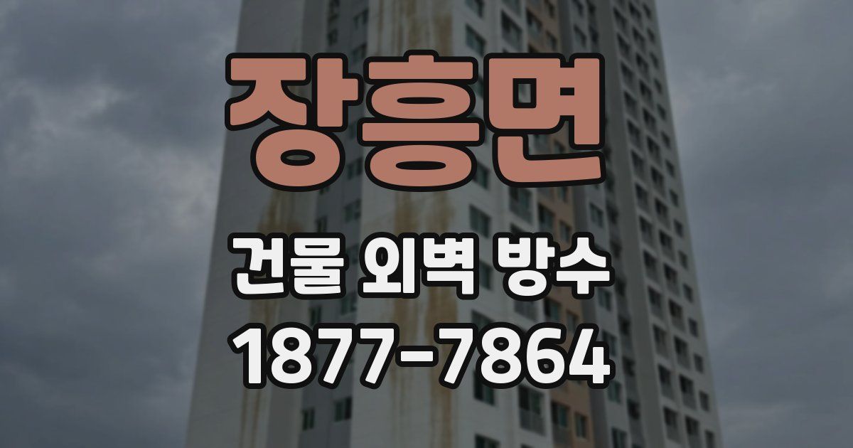 장흥면 건물 외벽 방수