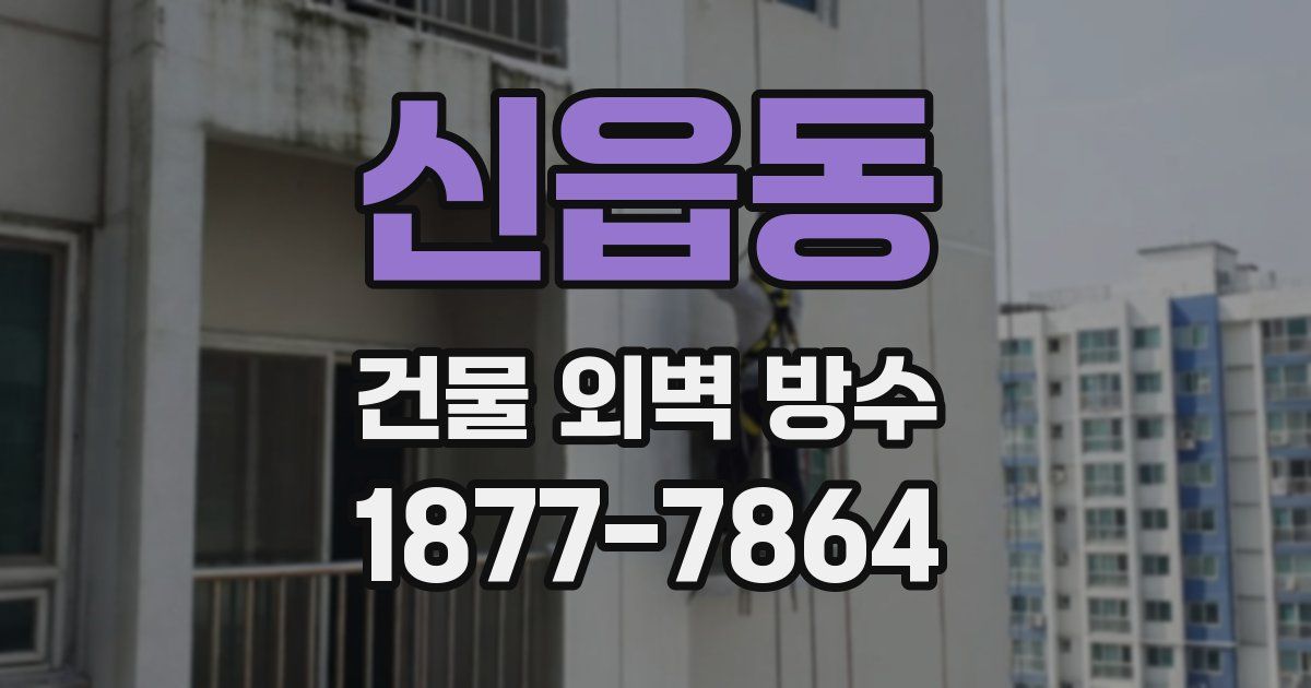 신읍동 건물 외벽 방수