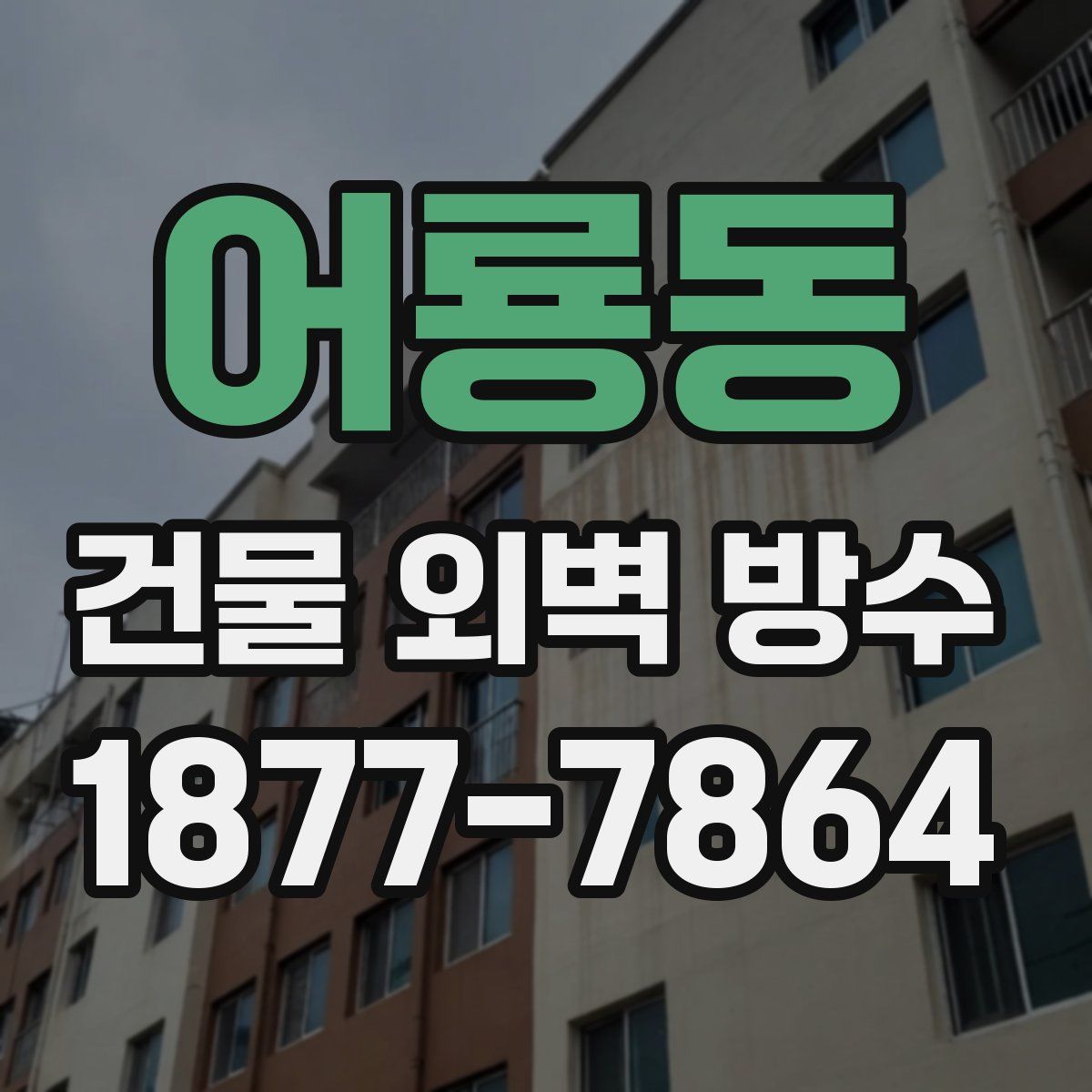 어룡동 건물 외벽 방수