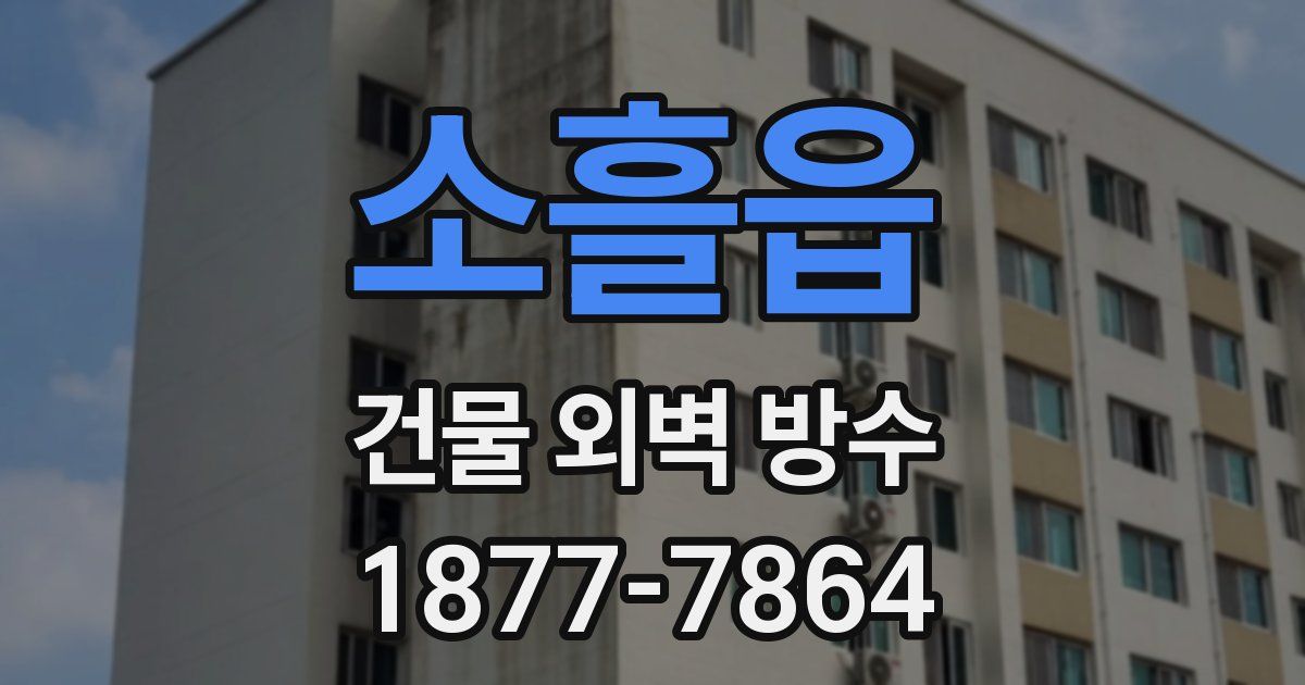 소흘읍 건물 외벽 방수