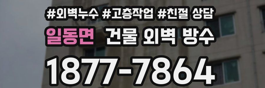 일동면 건물 외벽 방수