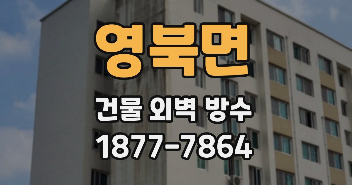 영북면 건물 외벽 방수