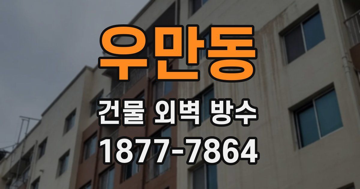 우만동 건물 외벽 방수