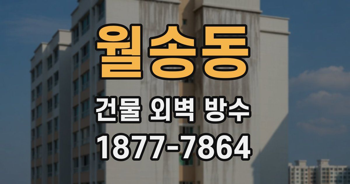 월송동 건물 외벽 방수
